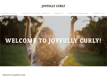 Tablet Screenshot of joyfullycurly.com